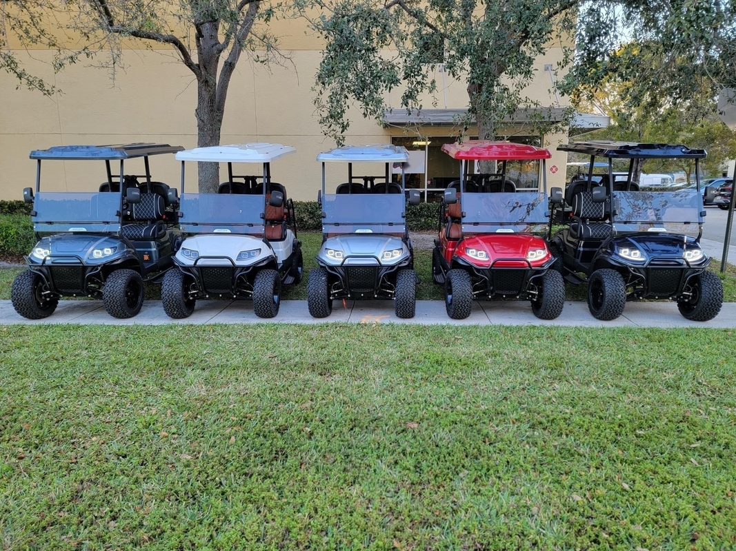 EV2+2 برقی قابل تنظیم رنگی TOP Golf Car High End قابل ارتقا