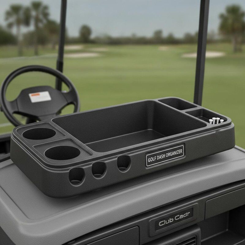 Golf Cart Dashboard Storage Organizer Dash Tray Ball Holder Club Car EZGO Yamaha